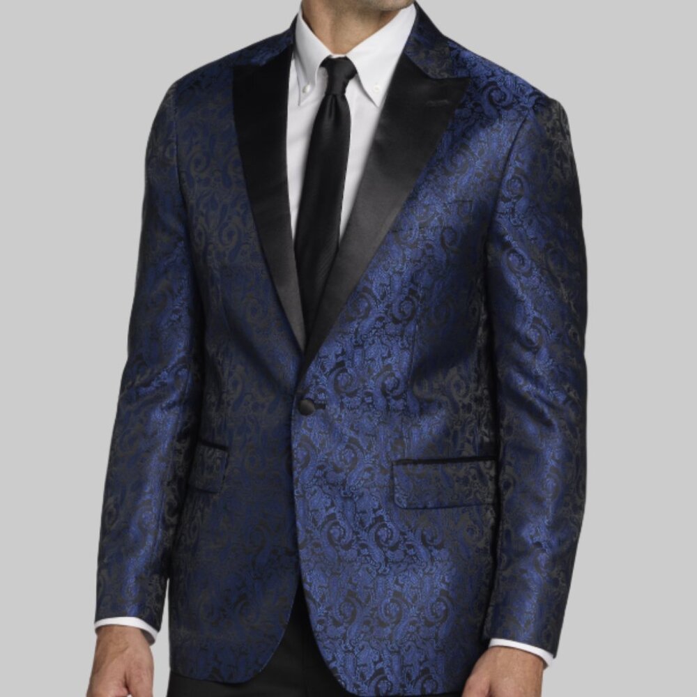 NEW Jos. A. Bank Tailored Fit Paisley Tuxedo Dinner Jacket